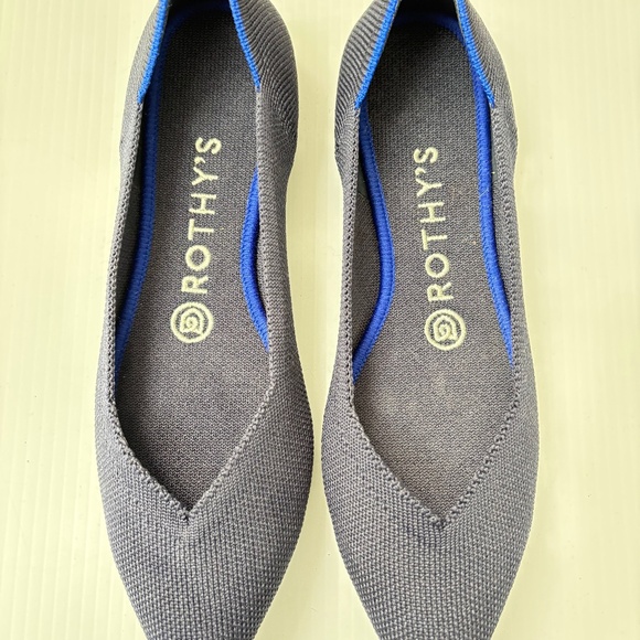 Rothy's The Point Dark Royal Blue  Size 7 - Picture 1 of 10